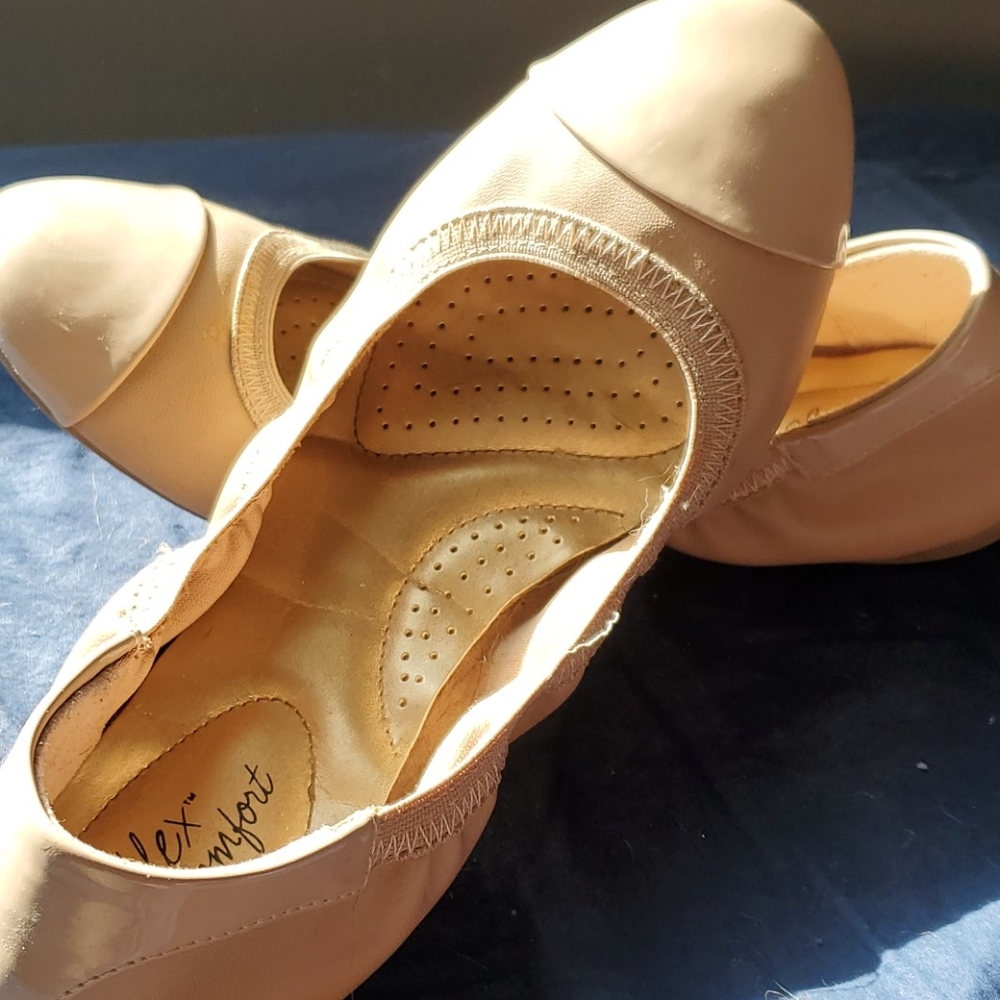 Nude colored shoes